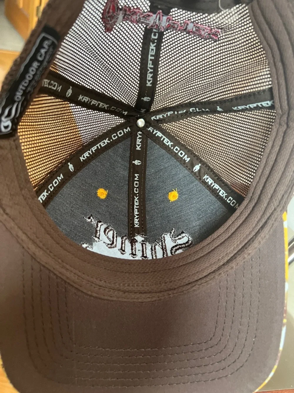 Shiner Logo Yellow Camo Trucker Hat by Outdoor cap